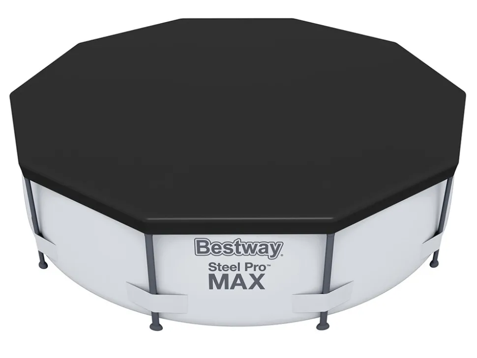 BESTWAY - Bâche de protection 4 saisons pour piscine tubulaire steel pro ronde ø 3,05 m