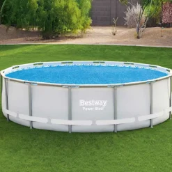 BESTWAY - Bâche solaire rond bestway, l.427 x l.427 cm