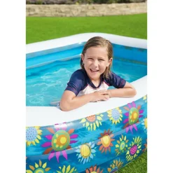 BESTWAY - Bestway piscine gonflable pour enfants bleu 229x152x56 cm