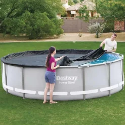 BESTWAY - Couverture de piscine flowclear 427 cm