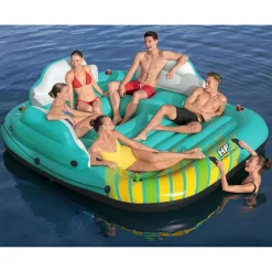 BESTWAY - Île de piscine gonflable 5 personnes sunny lounge 291x265x83cm