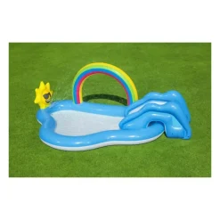 BESTWAY - Piscine avec tobogan arcoiris 257 x 145 x 91 cm