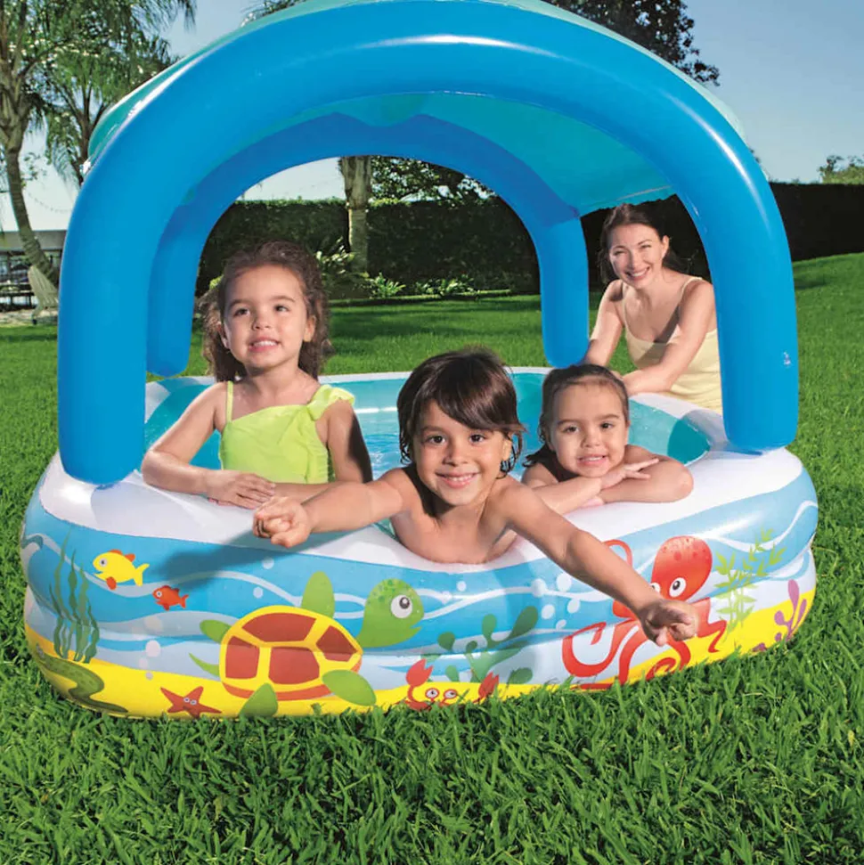 BESTWAY - Piscine de jeu avec auvent bleu 140x140x114 cm 52192