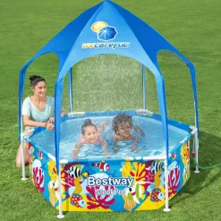 BESTWAY - Piscine hors sol pour enfants pro uv careful acier 183x51 cm