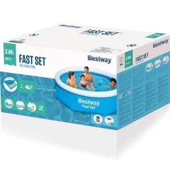 BESTWAY - Piscine hors sol bestway fast set 2,44 x 0,61 m + filtre à cartouche