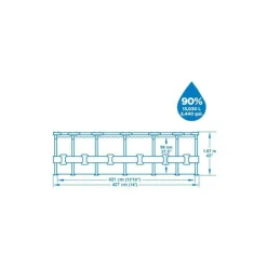 BESTWAY - Piscine tubulaire ronde bestway steel pro max鈩