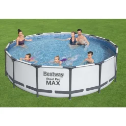BESTWAY - Piscine tubulaire ronde bestway steel pro max鈩