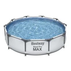 BESTWAY - Piscine tubulaire ronde bestway steel pro max 3,05 x 0,76 - gris clair