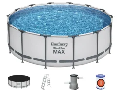 BESTWAY - Piscine tubulaire steel pro max ronde 4,27 x 1,22 m
