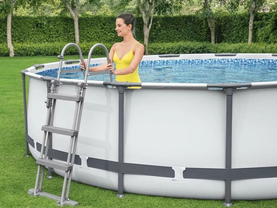 BESTWAY - Piscine tubulaire steel pro max ronde 4,27 x 1,07 m