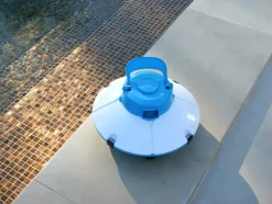 BESTWAY - Robot de piscine sur batterie frisbee bleu
