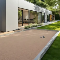 BIG BAG EXPRESS - 鈥渓e mini鈥étanque rose 12m² (traverses + géotextile + gnt + sable à pétanque rose) - livraison premium