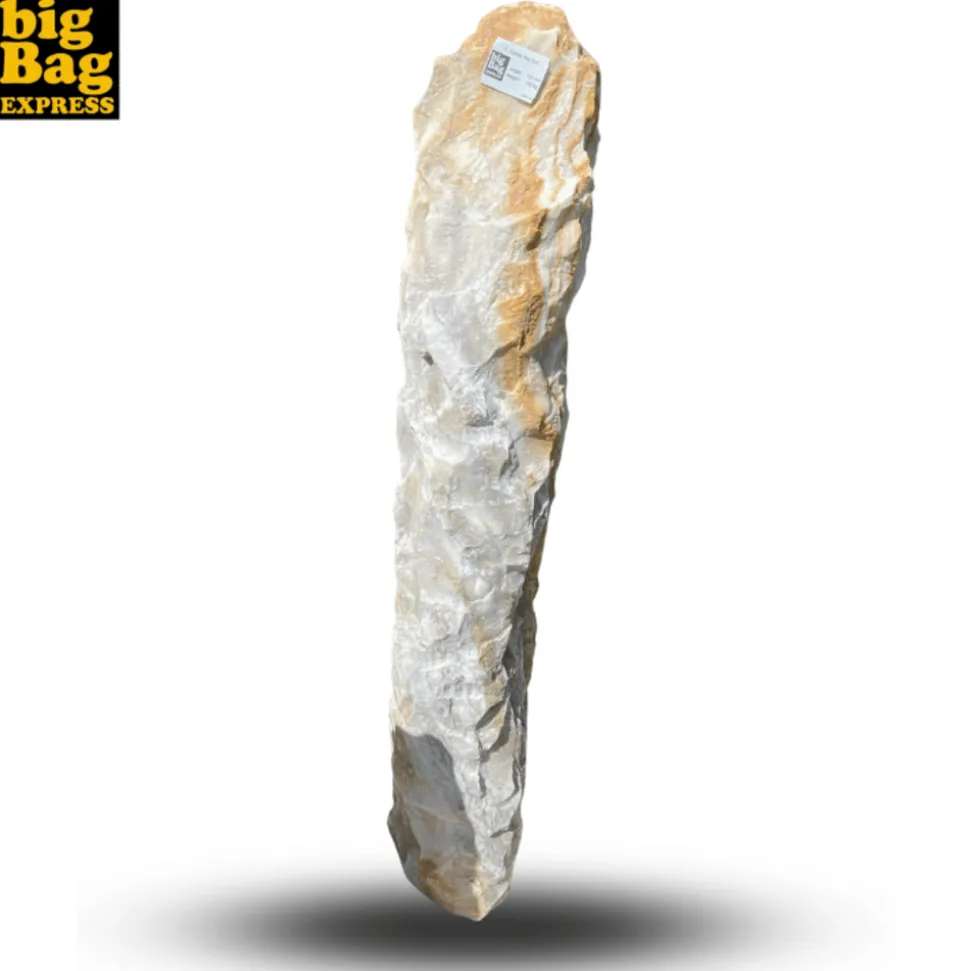 BIG BAG EXPRESS - Monolithe décoratif de jardin en marbre cream candy nat col 125cm
