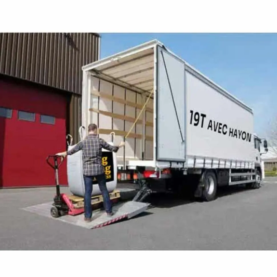 BIG BAG EXPRESS - Pack +/- 1,5t 鈮² (2 x 750kg) sable stabilisé beige pour terrain de pétanque 0/6 mm - livraison standard