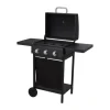 BIGBUY BBQ - Barbecue à gaz vaggan 139 x 56,5 x 106 cm noir