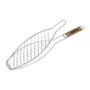 BIGBUY BBQ - Grille de barbecue pour poissons acier inoxydable (14 x 58 cm)