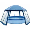 BLUE BAY - Pavillon de piscine type i bleu 433 x 500 x 250 cm