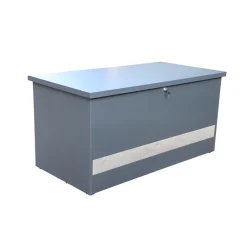 BRIGHTON - Coffre de jardin RANA, coloris anthracite - 134x62xH.71cm