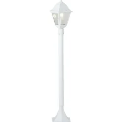 BRILLIANT - Lampadaire extérieur - - nissie - blanc - métal/verre - 1xe27 60w - ip44