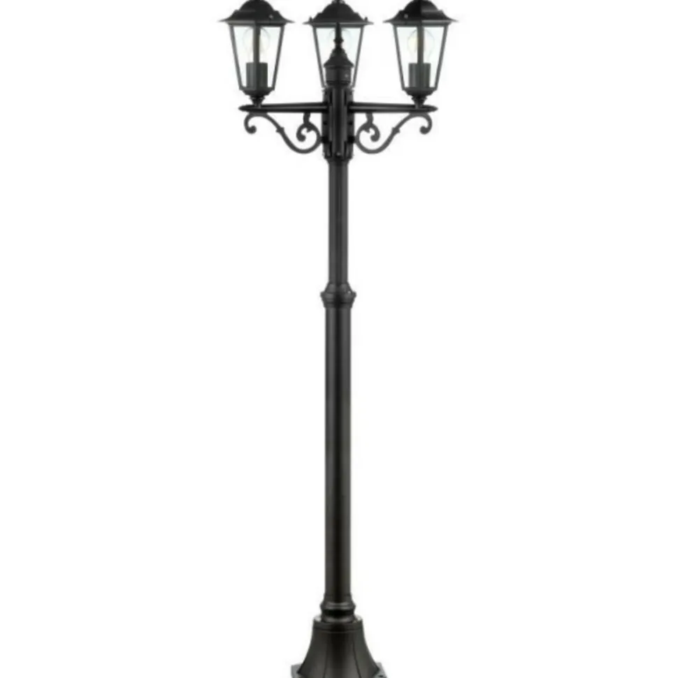 BRILLIANT - Lampadaire extérieur 3l carleen - - noir - métal/verre - 200x61cm - ip44
