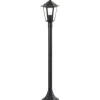 BRILLIANT - Potelet extérieur - - carleen - noir - métal/verre - e27 max 60w - ip44