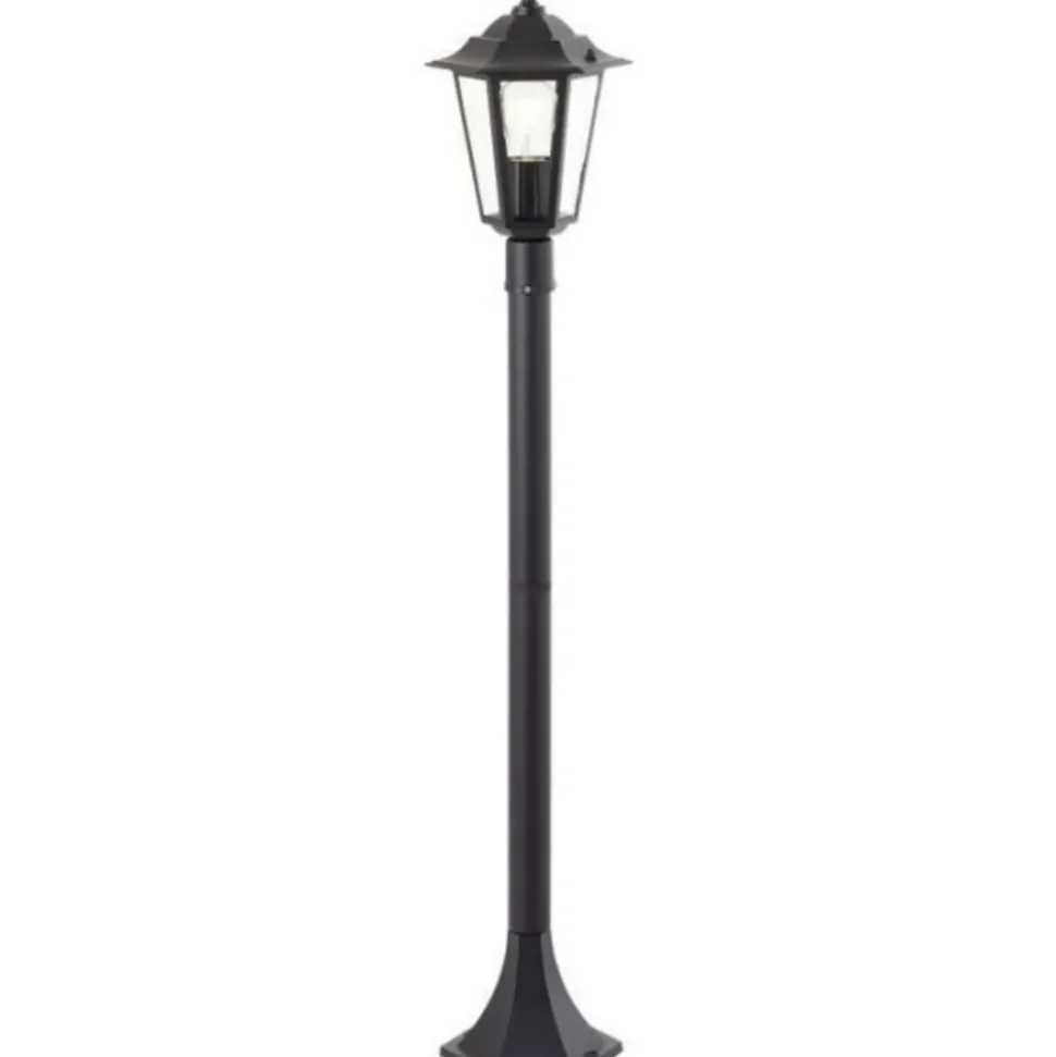 BRILLIANT - Potelet extérieur - - carleen - noir - métal/verre - e27 max 60w - ip44