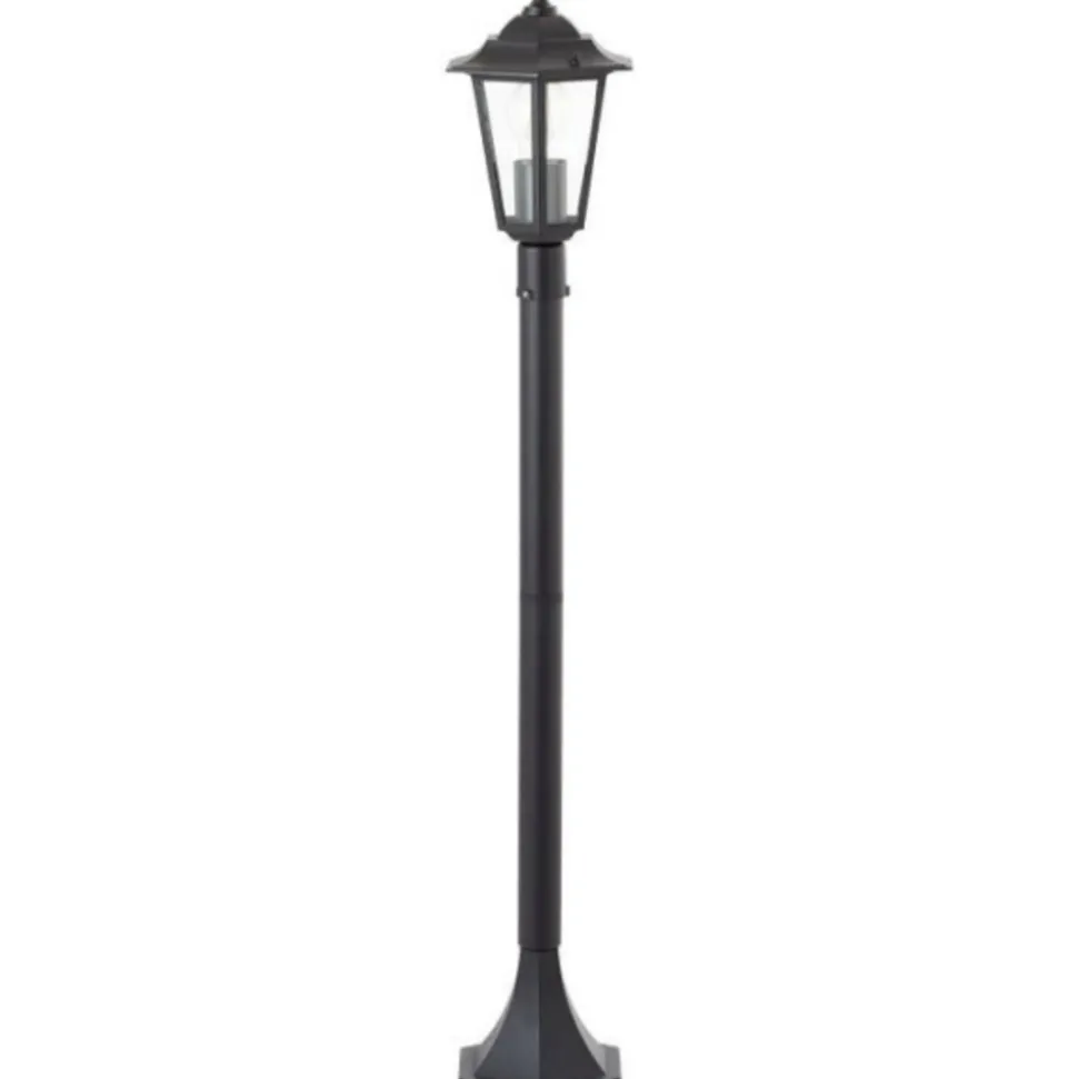 BRILLIANT - Potelet extérieur - - carleen - noir - métal/verre - e27 max 60w - ip44