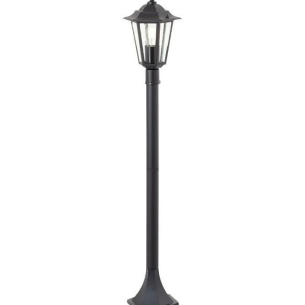 BRILLIANT - Potelet extérieur - - carleen - noir - métal/verre - e27 max 60w - ip44