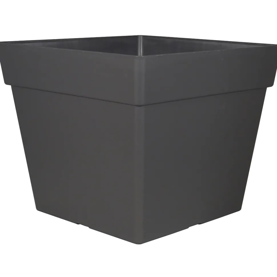 CHAPELU FRÈRES - Pot carré Enzo 40, coloris Ardoise - L.39xl.39xH.33cm