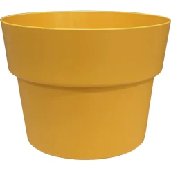 CHAPELU FRÈRES - Pot rond CocoriPot, coloris pollen Ø 28 x H. 22 cm
