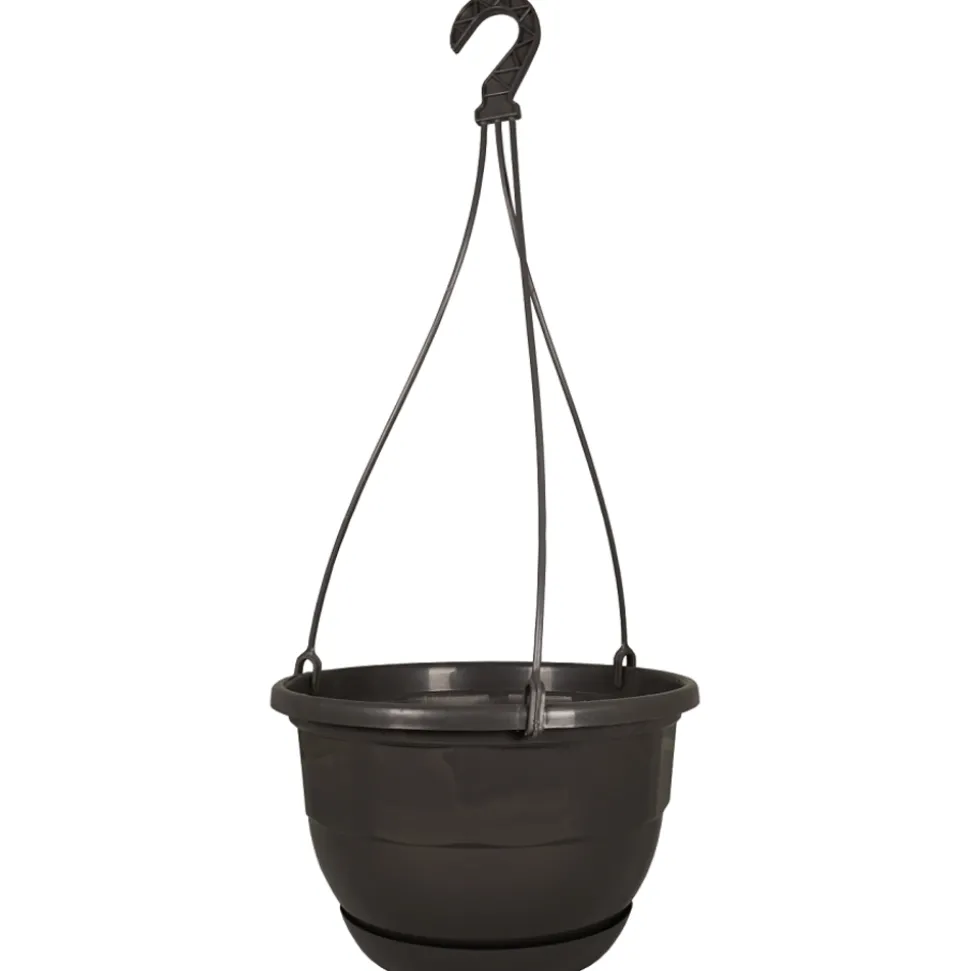 CHAPELU FRÈRES - Suspension Divina D.27cm avec Soucoupe et Tringle 50cm, Ardoise