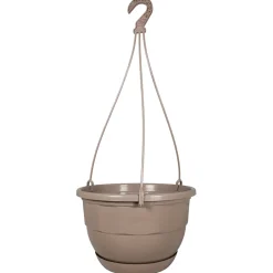 CHAPELU FRÈRES - Suspension Divina D.27cm avec Soucoupe et Tringle 50cm, Taupe