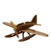 CHEHOMA - Objet décoratif hydravion doré 25x25x19cm