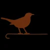 CHEMIN DE CAMPAGNE - ~ pic oiseau en métal marron 27 x 15cm