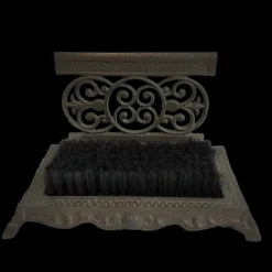 CHEMIN DE CAMPAGNE - Brosse à chaussures gratte pied en fonte marron 27 x 19 x 16 cm