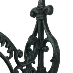 CHEMIN DE CAMPAGNE - Cloche de jardin de porte ancienne en fonte noire 25 x 26 cm