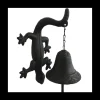 CHEMIN DE CAMPAGNE - Cloche de jardin de porte ancienne salamandre fonte marron 12x23.5cm