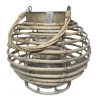 CHEMIN DE CAMPAGNE - Lanterne jardin extérieur à poser bougie ancienne rotin 21cm