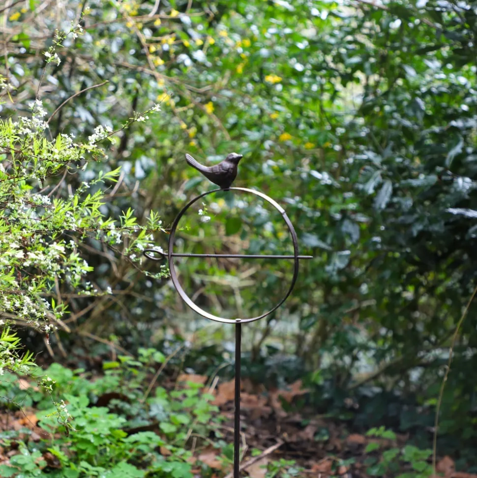 CHEMIN DE CAMPAGNE - Pic en fonte et fer forgé marron 18 x 106 cm