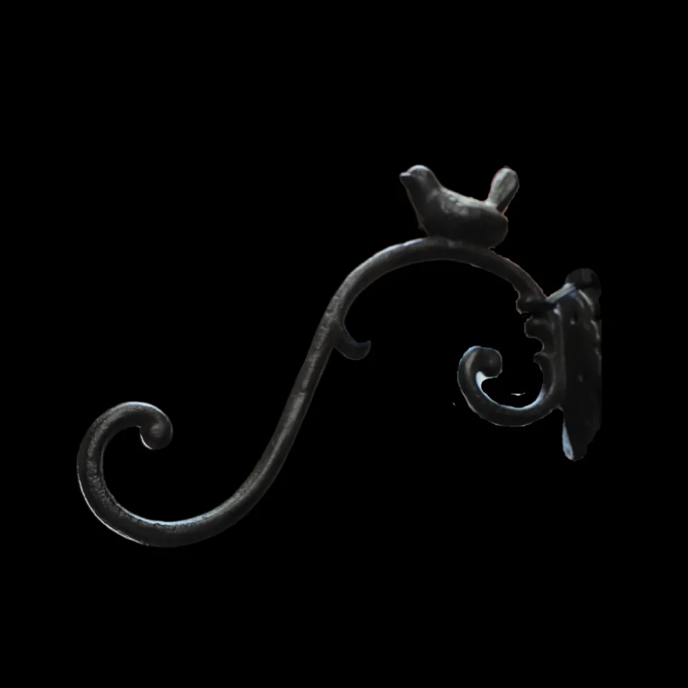 CHEMIN DE CAMPAGNE - Potence en fonte marron 30.5 x 24 cm