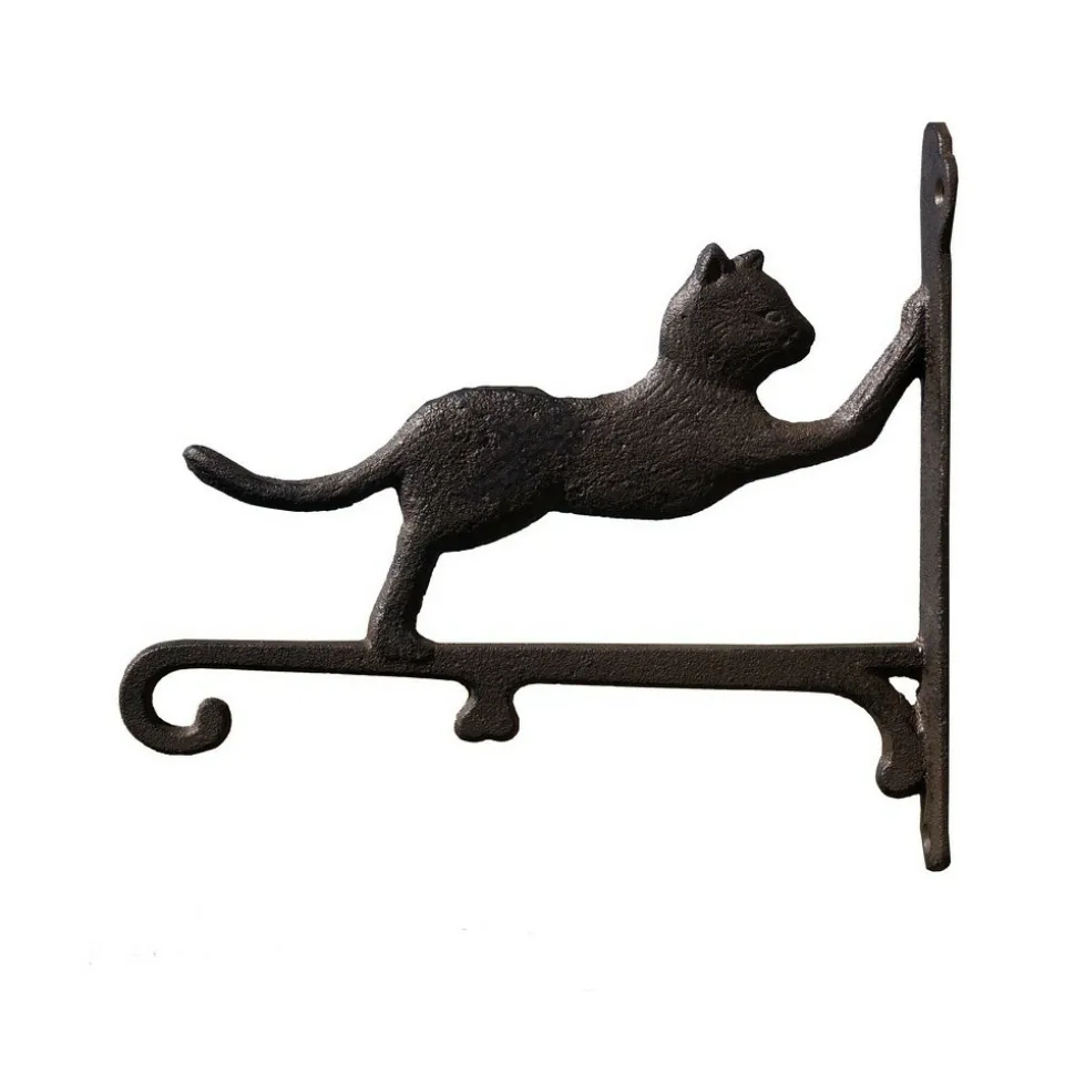 CHEMIN DE CAMPAGNE - Potence murale fonte marron 26 x 23 cm