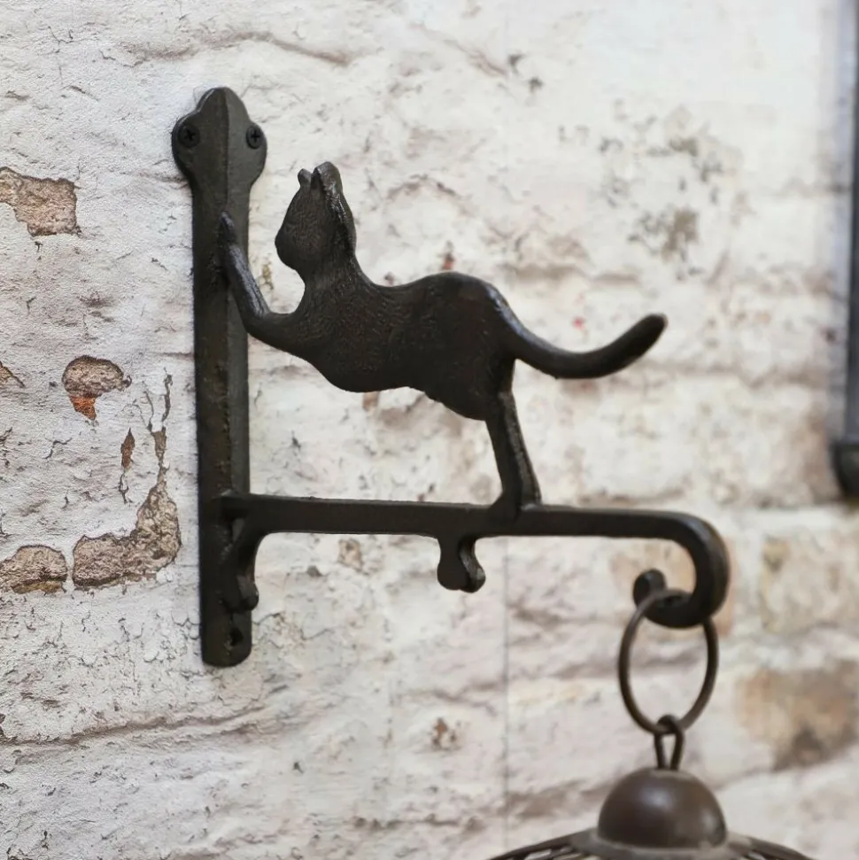 CHEMIN DE CAMPAGNE - Potence murale fonte marron 26 x 23 cm