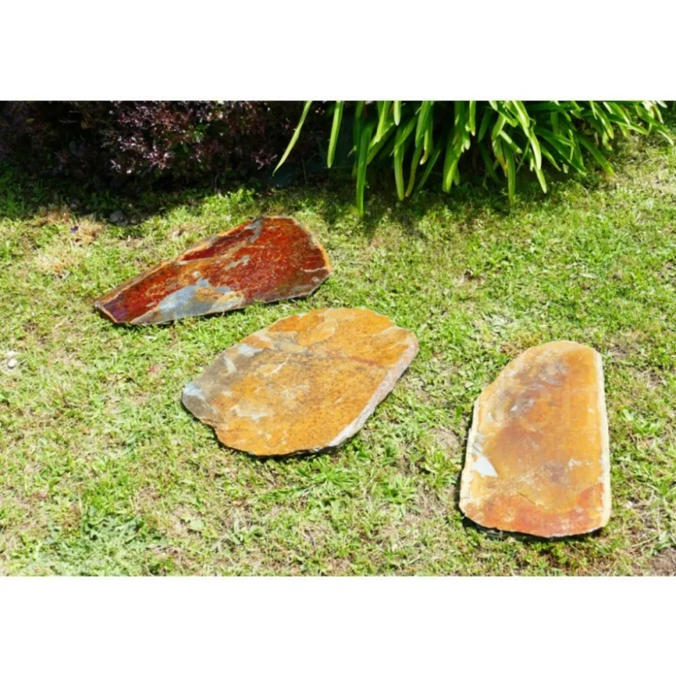CLASSGARDEN - Pas japonais corten irrégulier - pack de 16 pièces