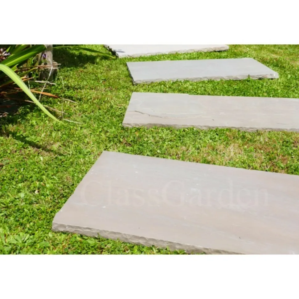 CLASSGARDEN - Pas japonais grès kandla multicolore 100x50 - pack de 18 pièces
