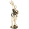 CLAYRE & EEF - Figurine lapin résine beige 8x9x25cm