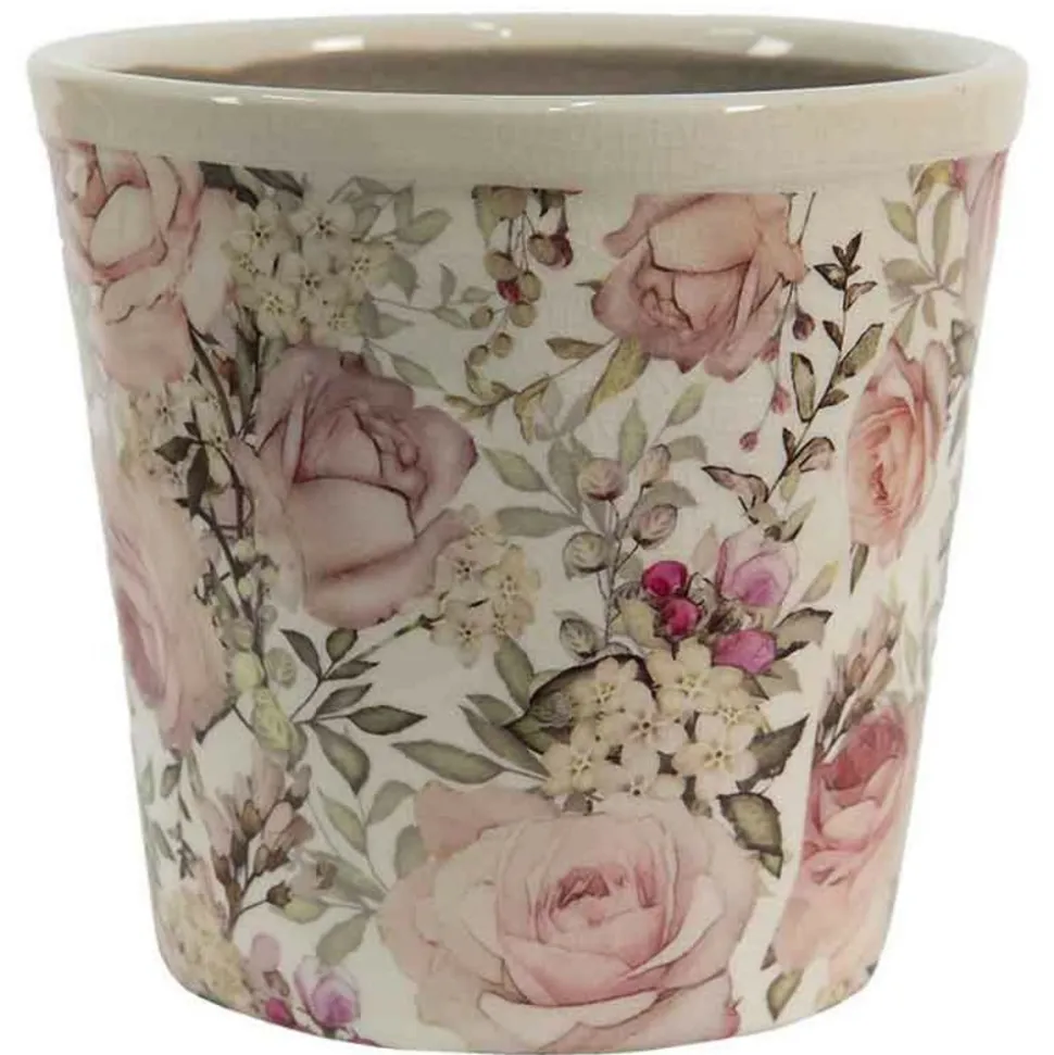 CLAYRE & EEF - Pot de fleurs en céramique "jardin anglais" 12x11cm