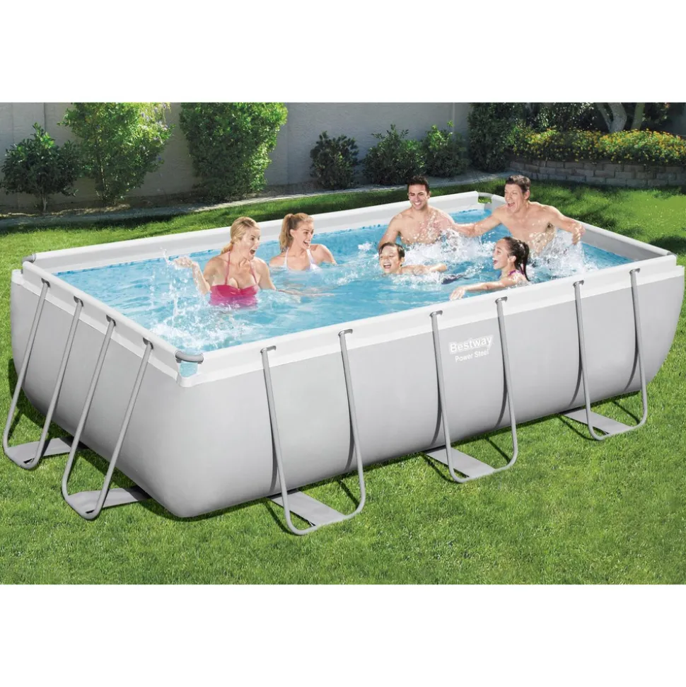 CONCEPT USINE - Piscine tubulaire rectangulaire 4,04 x 2,01 x 1 m hawi