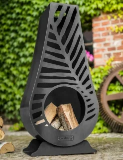 COOK - Cheminée d’extérieur en acier lima 50x33x108 cm
