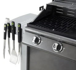 COOK IN GARDEN - Coffret bbq 3 pièces aimantées : pince, spatule, fourchette