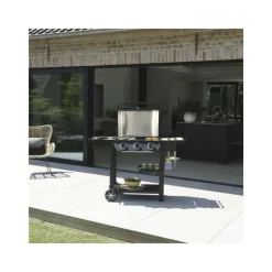 COOK IN GARDEN - Cook'in garden barbecue à gaz sur pied 3 feux 8.4kw - am083t